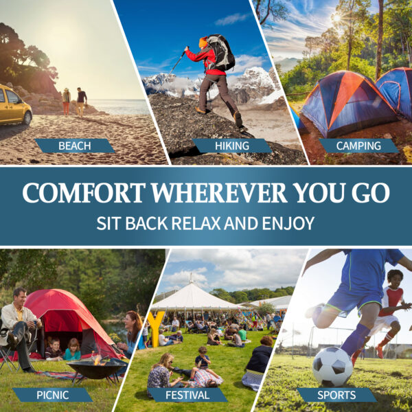 Portable Chair - Durable and Ultra-Light Folding Chair for Camping Outdoors